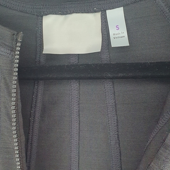 ATHLETA Long Sleeve Quarter Zip Top Black Women's Size S - Picture 9 of 11